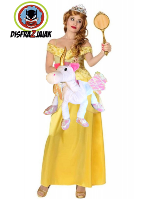 Disfraz de Princesa Amarilla Unicornio - Disfraces de Princesas y Principes