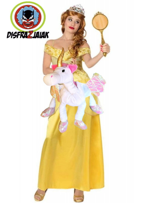 Disfraz de Princesa Amarilla Unicornio - Disfraces de Princesas y Principes