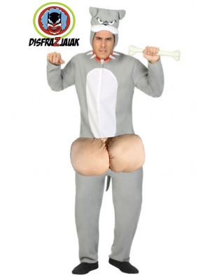 Disfraz de Perro Huevon Gris - Disfraces cachondos y Desnudos para Despedidas de Soltero