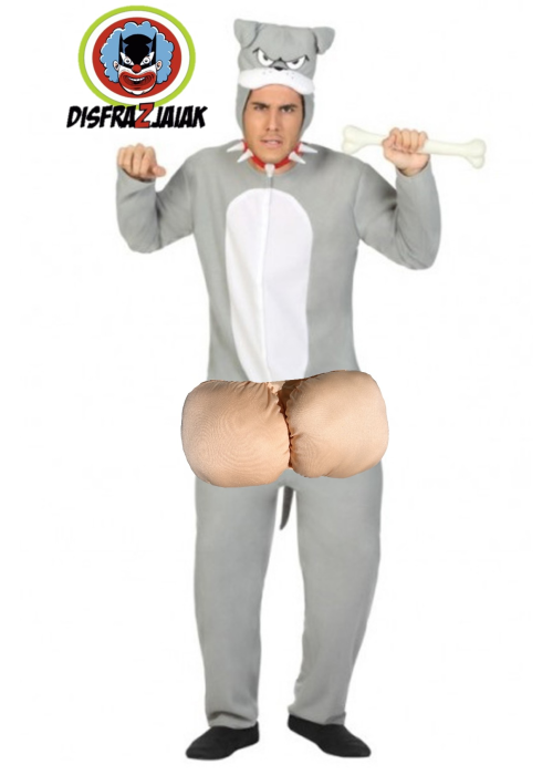 Disfraz de Perro Huevon Gris - Disfraces cachondos y Desnudos para Despedidas de Soltero