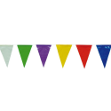 Comprar Banderines Plastico 50m Triangulares de Colores - Guirnaldas
