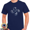 Camiseta Lauburu Azul Hombre - Camisas y Camisetas Regionales Hombre