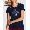 Camiseta Lauburu Azul Mujer - TRAJES REGIONALES
