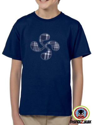 Camiseta Lauburu Azul Infantil - TRAJES REGIONALES