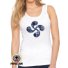 Camiseta Lauburu Tirante Mujer - Camisas y Camisetas tradicionales mujer