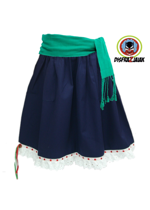 Falda Arrantzale mahon puntilla - Trajes Regionales Vascos