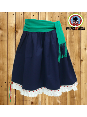 Falda Mahon con puntilla - Faldas Arrantzale Niña