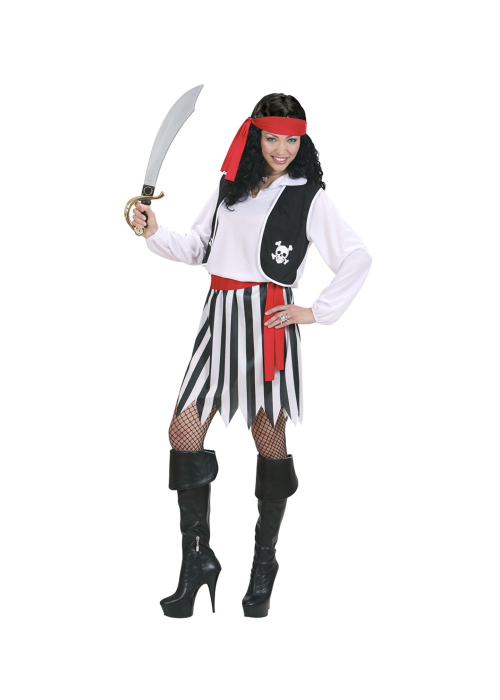 Disfraz de Piratesa Rayas Mujer - Disfraces de Piratas para Mujer