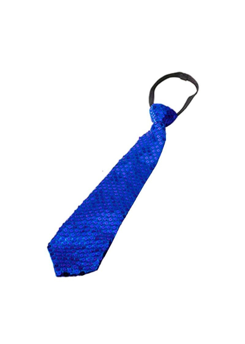 Corbata De Color Blau Sequined