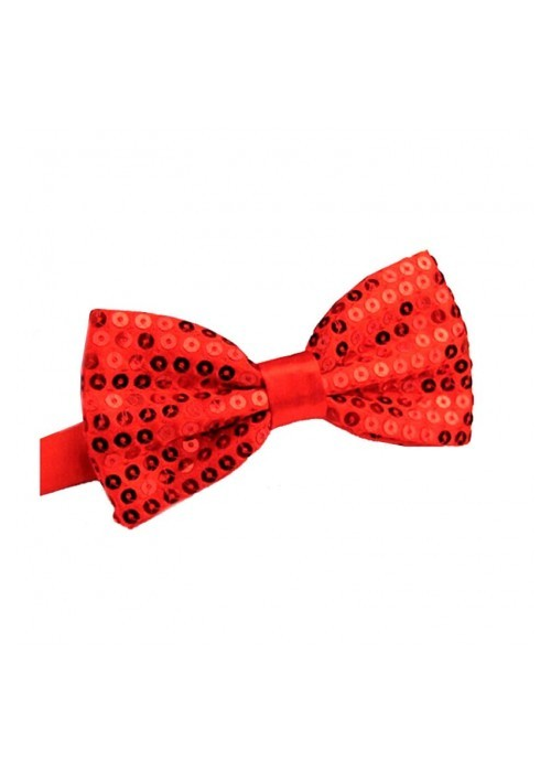 Pajarita Lentejuelas Roja - Corbatas y Pajaritas