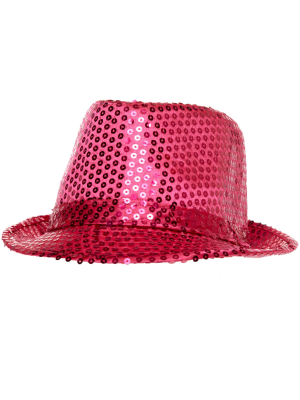 Chapeau de Paillettes Fuchsia