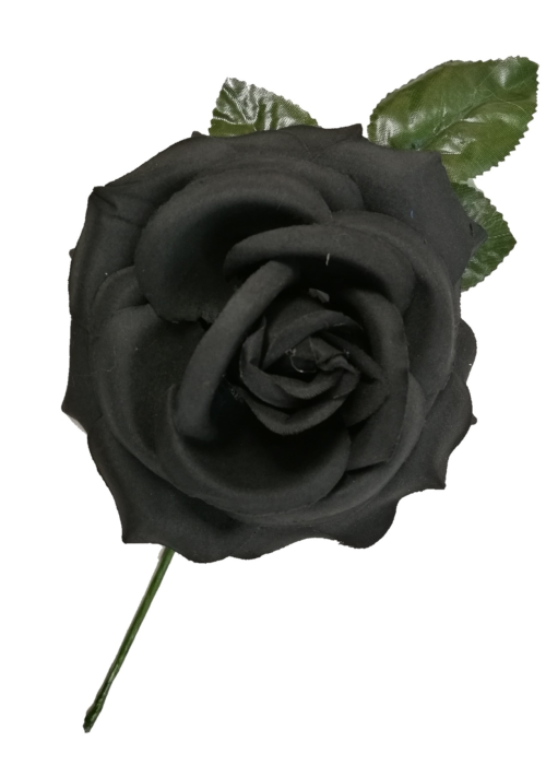 Flor Grande Negra - Flores y Peinetas de Flamenca