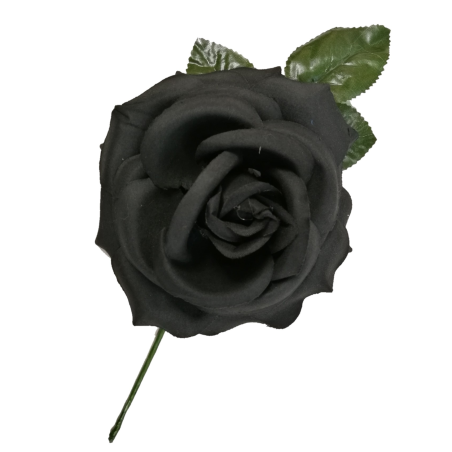Flor Grande Negra - Flores y Peinetas de Flamenca