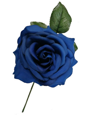 Comprar Flor Grande Azul - Flores y Peinetas de Flamenca