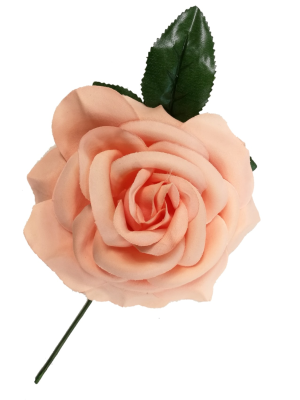 Flor Grande Salmon - Flores y Peinetas de Flamenca