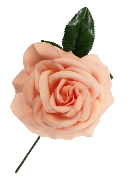 Flor Grande Salmon - Flores y Peinetas de Flamenca