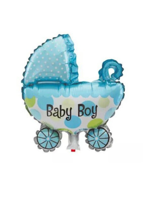 Globo Carrito azul de Foil - Globos