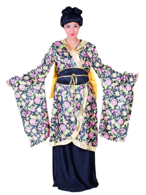 Disfraz de Geisha Flores - Disfraces Orientales Para Mujer
