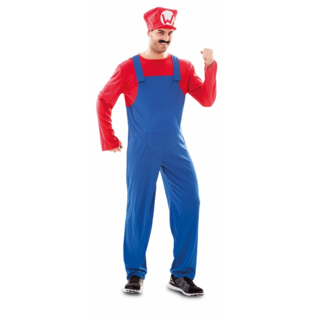 Disfraz de Fontanero Mario Gordo - Disfraces de Videojuegos para Hombre