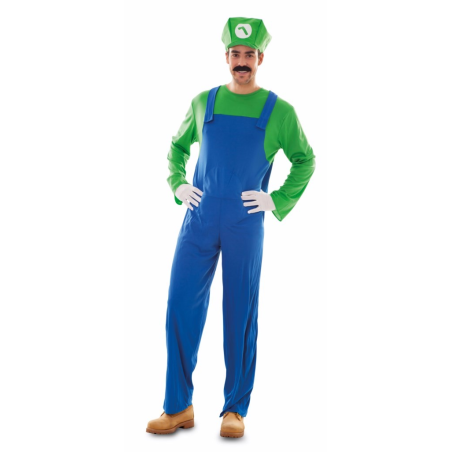 Disfraz de Fontanero Luigi Gordo - Disfraces de Videojuegos para Hombre
