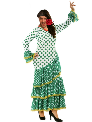 Comprar Disfraz de Sevillana Verde Hombre - Disfraces Despedida Soltero 