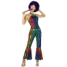 Disfraz de Disco Colores Mujer - Disfraces años 70-80 (Disco)