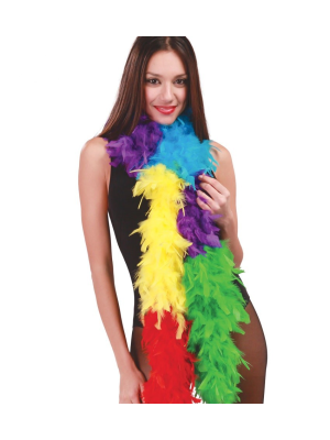 Boa de Plumas Arcoiris - Dia Del Orgullo Gay
