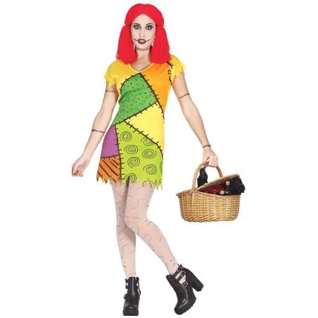 Disfraz de Muñeca con Parches - Disfraces de Peliculas y Series para Mujeres