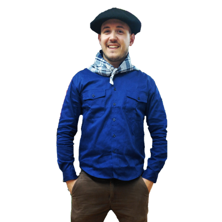 Camisa Arrantzale Mahon niño - Trajes regionales vascos