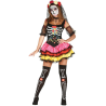 Disfraz de Catrina Colores - Disfraces Mexicanos