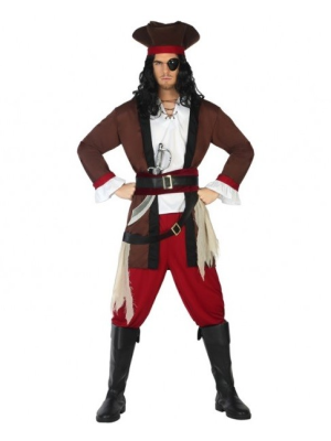 Disfraz de Pirata del Caribe Marron - Disfraces de Pirata