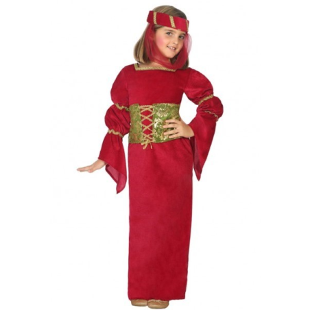Vestit De Dama Medieval Granat Cosset Nen