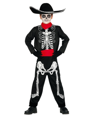 Disfressa d'un Mariachi Esquelet Infantil