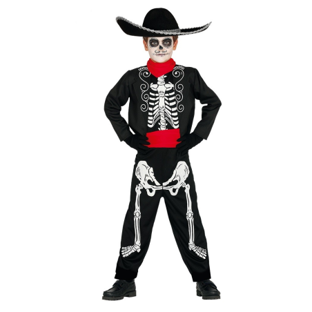 Disfraz De Esqueleto Mariachi Infantil - Disfraces Calaveras y Catrinos