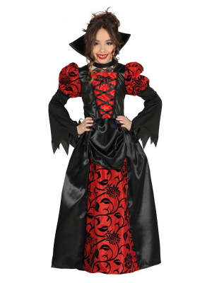Disfraz de Vampiresa Gotica Roja Infantil - Disfraces de Halloween Infantiles