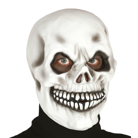 Mascara Calavera Blanca Latex - Mascaras y Antifaces