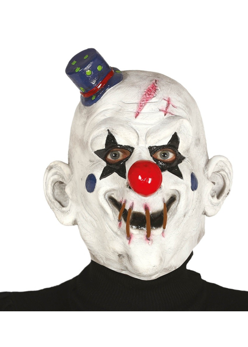Mascara Payaso con Gorrito - Mascaras y Antifaces