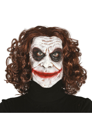 Mascara Payaso de Comic con Pelo - Complementos de Joker y Joker Baby
