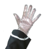 Guante Lentejuelas Plata - Guantes