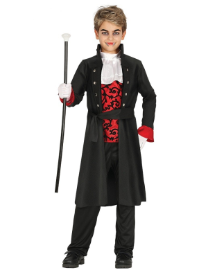 Disfraz de Vampiro Gotico Rojo Infantil - Disfraces de Halloween Infantiles