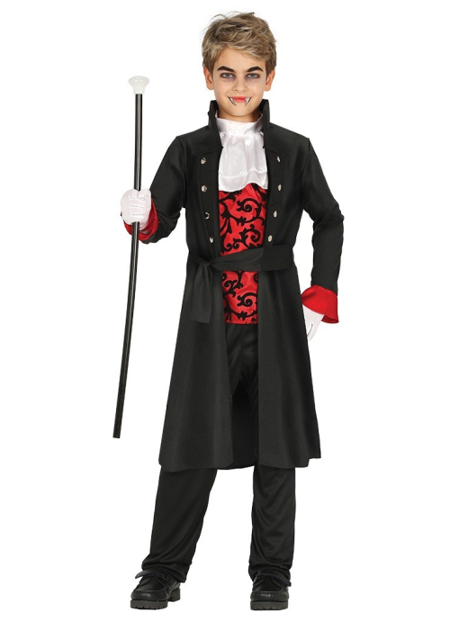 Disfraz de Vampiro Gotico Rojo Infantil - Disfraces de Halloween Infantiles
