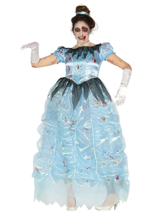 Vestit Zombie Princesa Blava