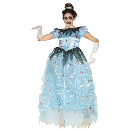 Disfraz de Zombie Princesa Azul - Disfraces Halloween Mujer