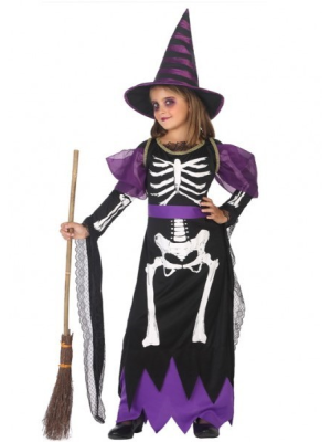 Disfraz de Bruja Esqueleto Infantil - Disfraces de Halloween Infantiles