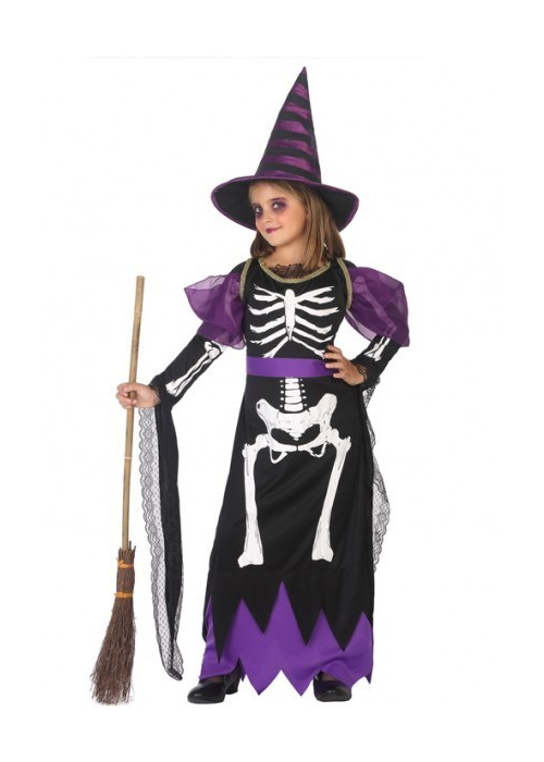 Disfraz de Bruja Esqueleto Infantil - Disfraces de Halloween Infantiles