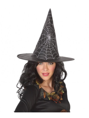 Sombrero Bruja con telaraña - Complementos de Brujas y hechiceros