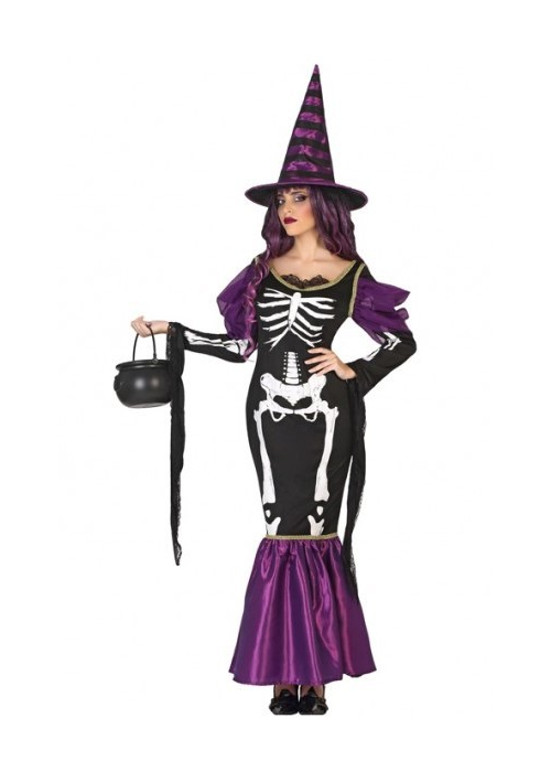 Disfraz de Bruja Esqueleto - Disfraces de Brujas y Hechiceros para Mujer