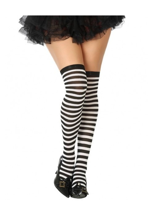 Medias de Rayas Negro y Blanco - Medias y Pantys