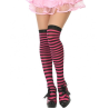 Medias de Rayas Negro y Fucsia - Medias y Pantys