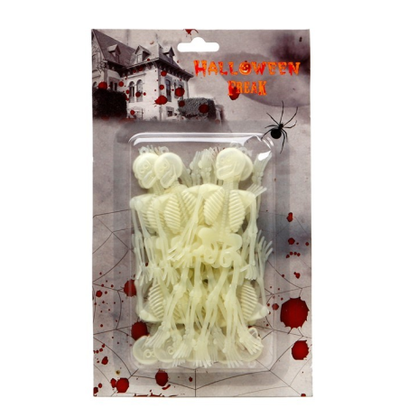 Mini Esqueletos Fluorescentes - Calaveras y Esqueletos